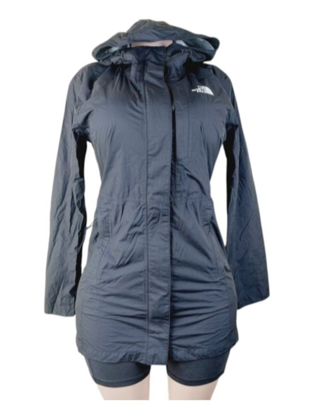 The North Face Women's Black Antora Hooded Long WP Rain Jacket Size S